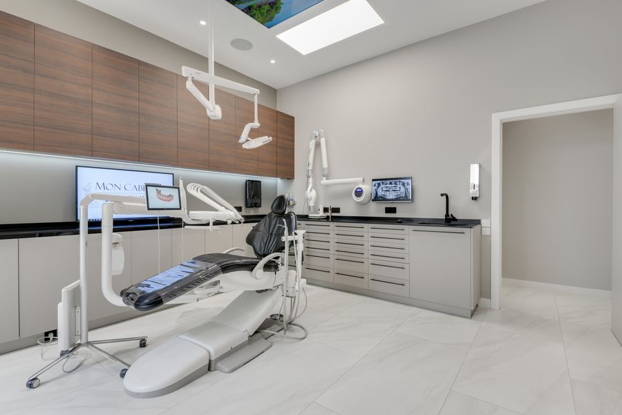 Salle de soins boisée