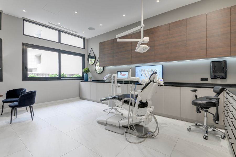 Salle de soins boisée